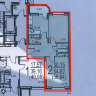00247 ЖК Царицыно – 2 | Двухкомнатная квартира 55 м2 под отделку | Свободная планировка